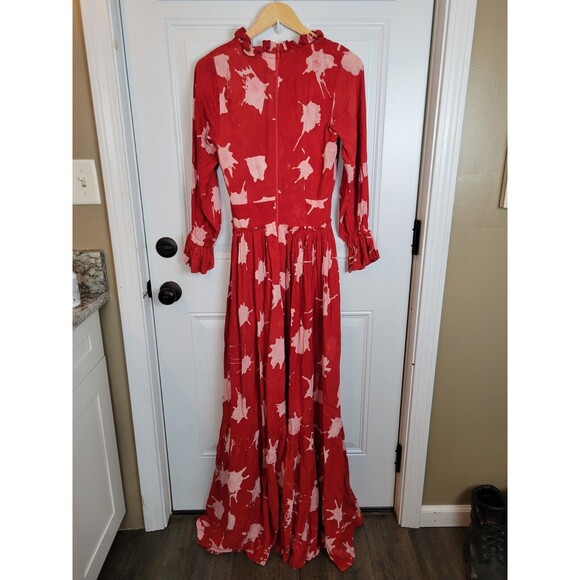 NWT Busayo Ina Ruffled V-Neck Maxi Dress Size XS Event Attire - Picture 11 of 11